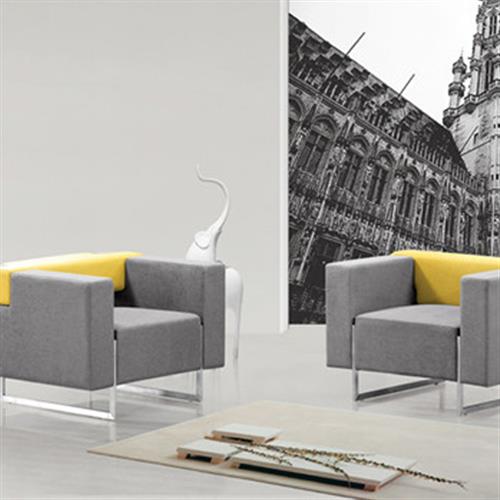 時尚布藝沙發辦公室接待沙發會客沙發休閑沙發